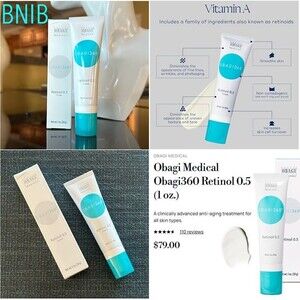 NIB Obagi Medical Obagi360 Retinol 0.5 Facial Cream Acne Antiaging Treatment